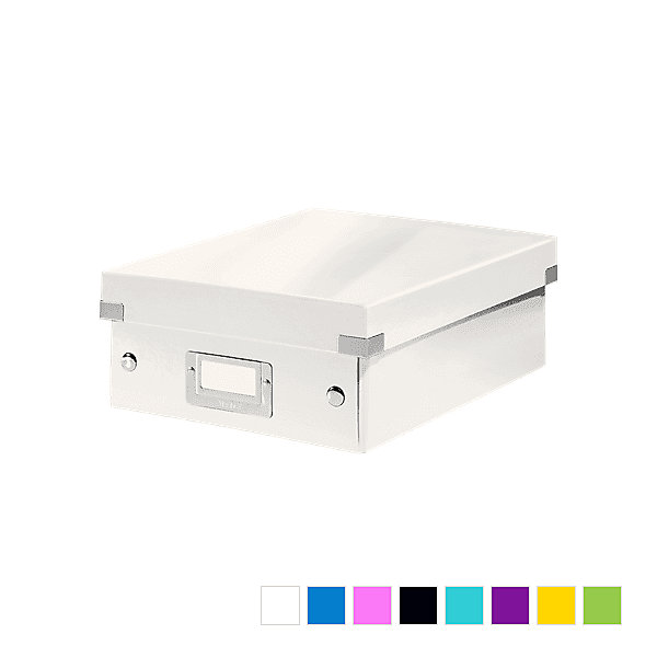 Boîte en Carton Plate à compartiments avec couvercle - Blanc