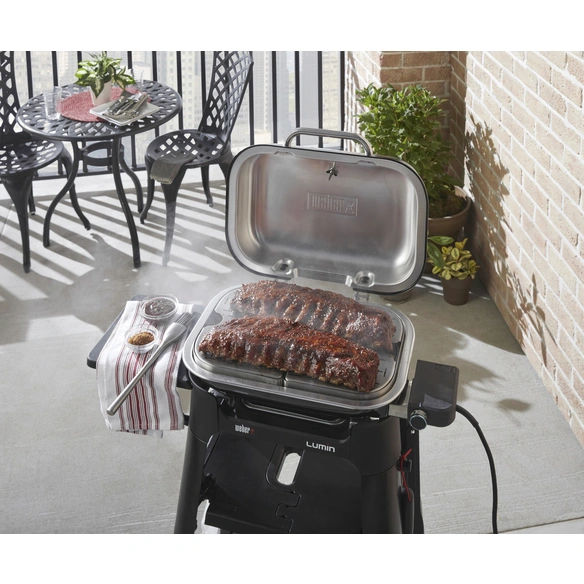 Elektrogrill »Lumin«, BxT: 90 x 48,5 cm, Gusseisen (emailliert), mit Stand
