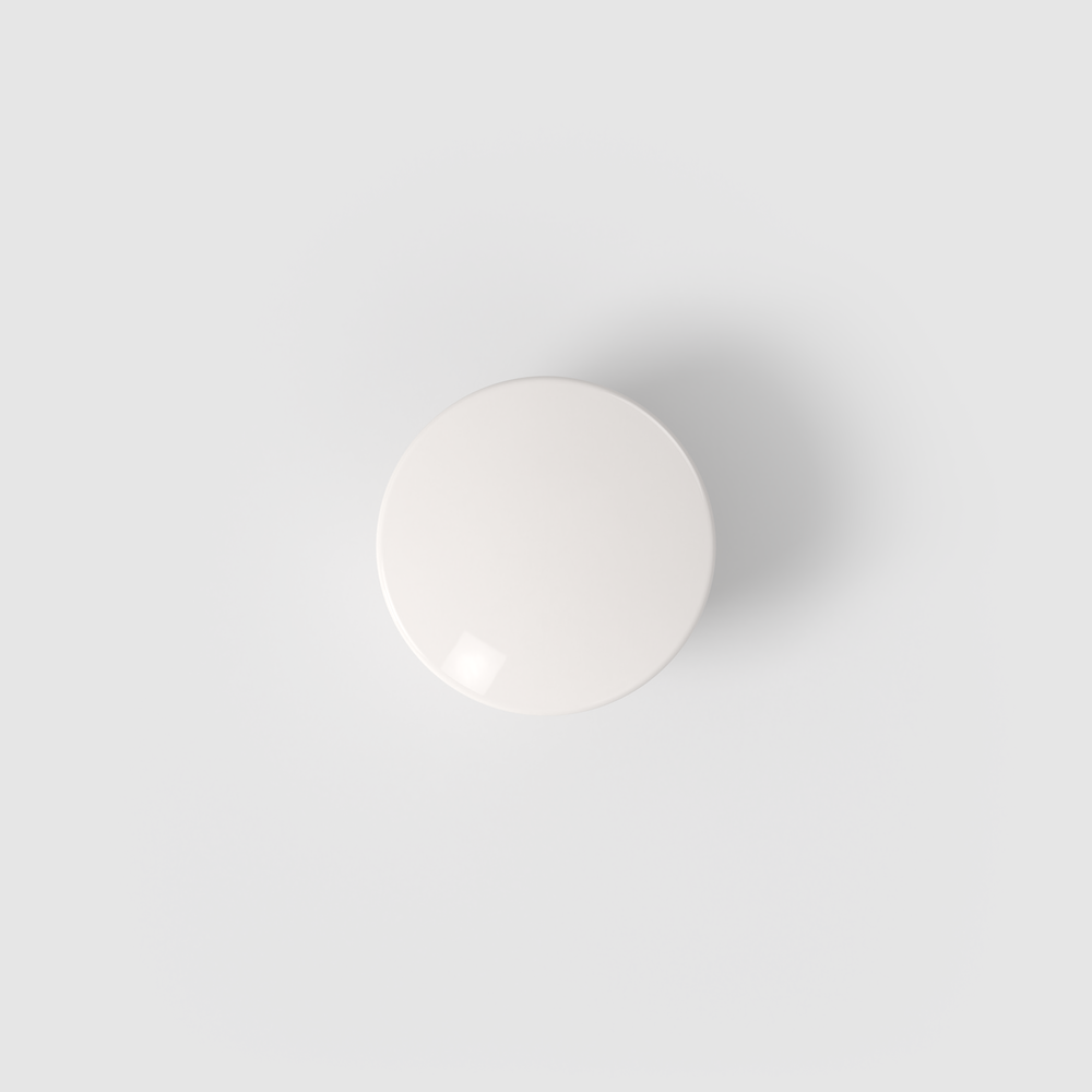 Afina Sugar bowl - White, 3.1 oz, Premium Porcelain