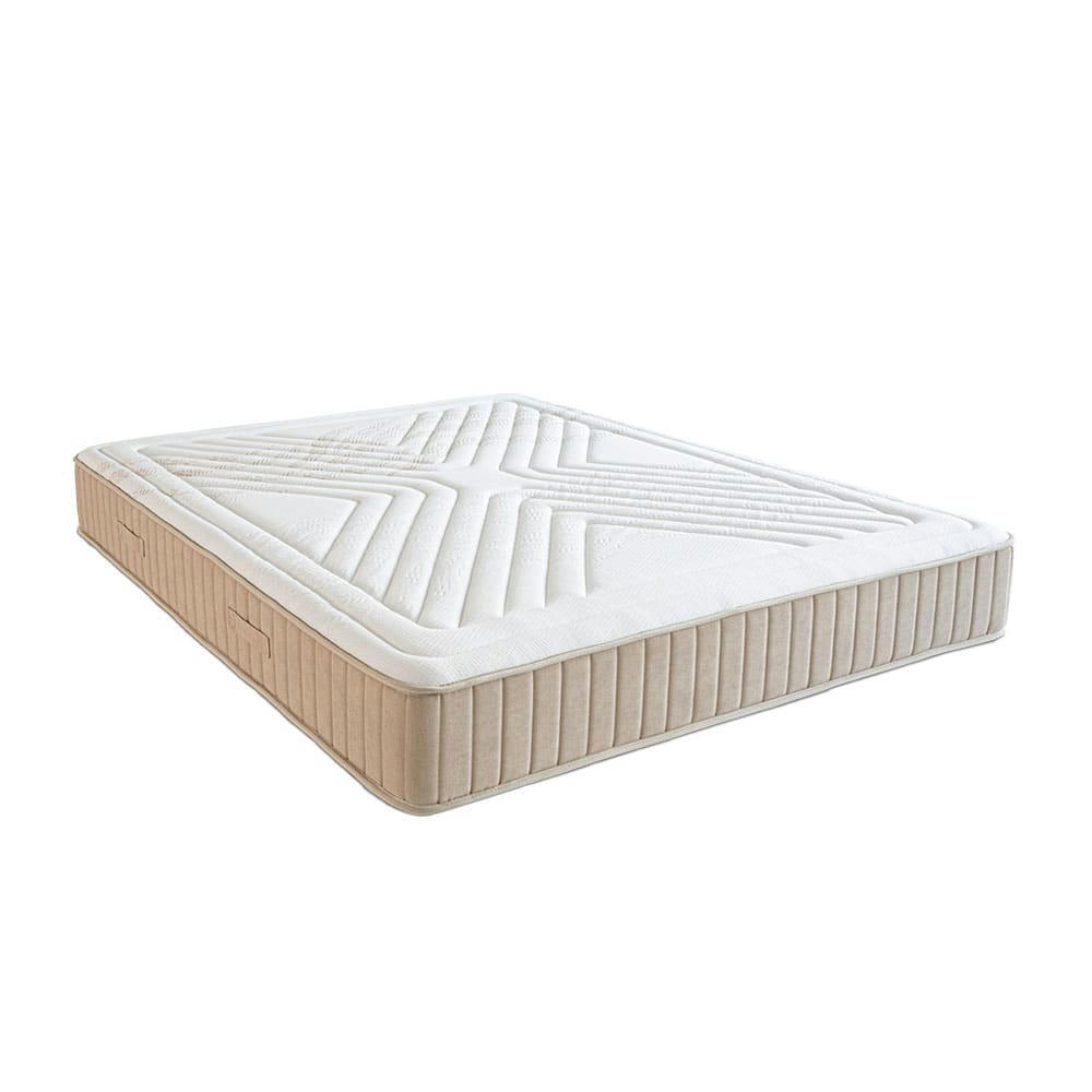 SYMPHONIE - Ensemble  2.0 140x190  Matelas + Sommier Bois