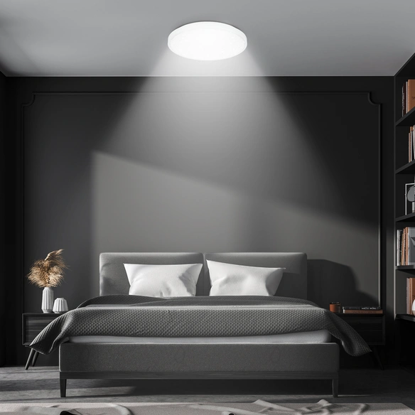 Leuchte, LED Deckenleuchte Sternencover, 22 W, weiß matt