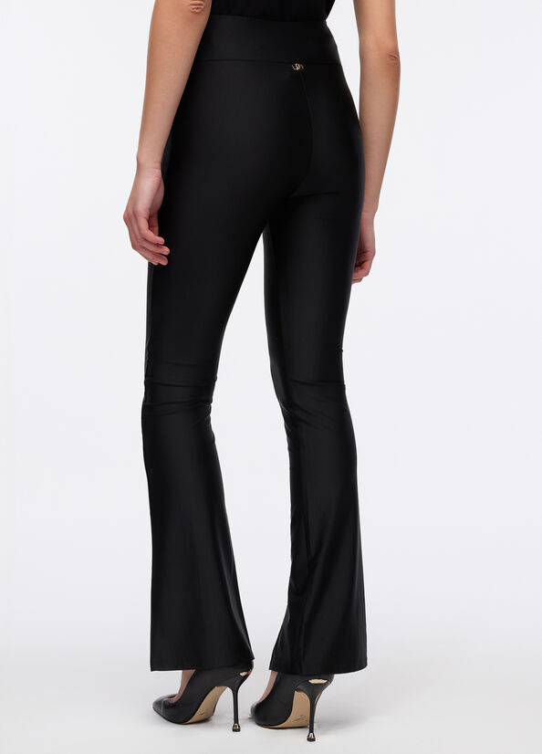 Pantaloni flare in lycra