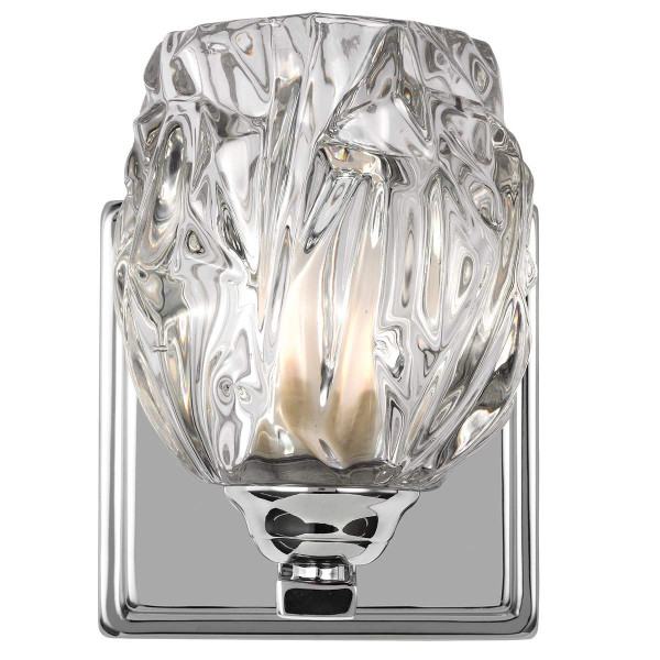 Kinkiet srebrny Kalli 1xG9x3W wym:15,5x12,7x16,5cm IP44 Feiss