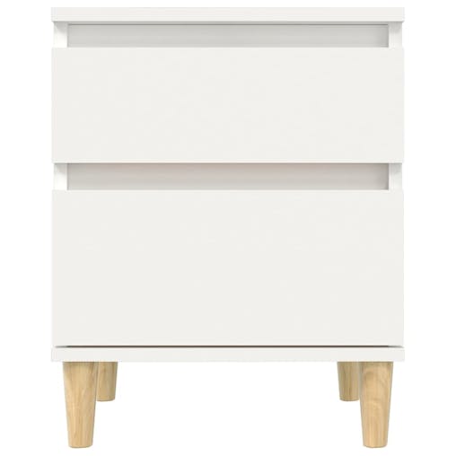 NNEVL Bedside Cabinet White 40x35x50 cm