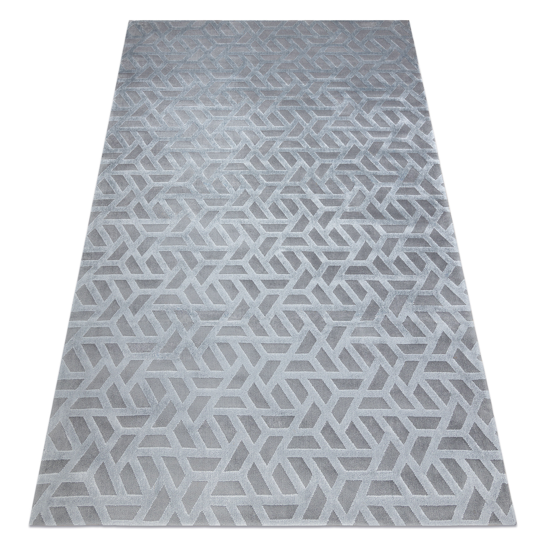 Dywan PEARL 51320D szary - Geometryczny, ekskluzywny, 154x230 cm