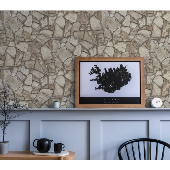 Vliestapete, BxL: 53 x 1005 cm, braun