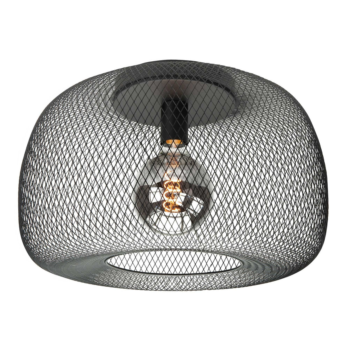 Highlight plafondlamp Honey - 1 lichts - 48 x 25  cm - zwart