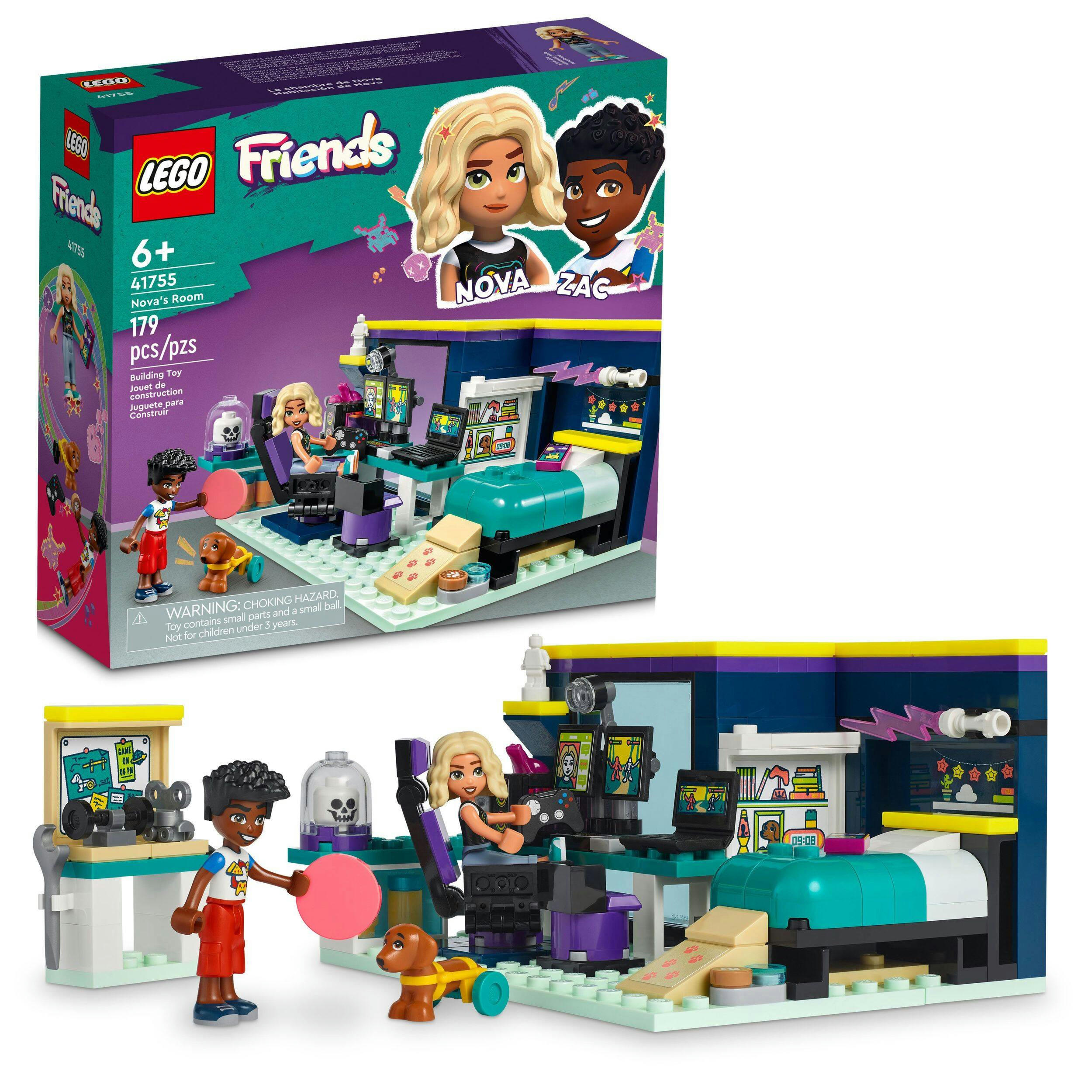LEGO® Friends Nova's Room Building Toy Set - 41755, 179-pcs, Ages 6+