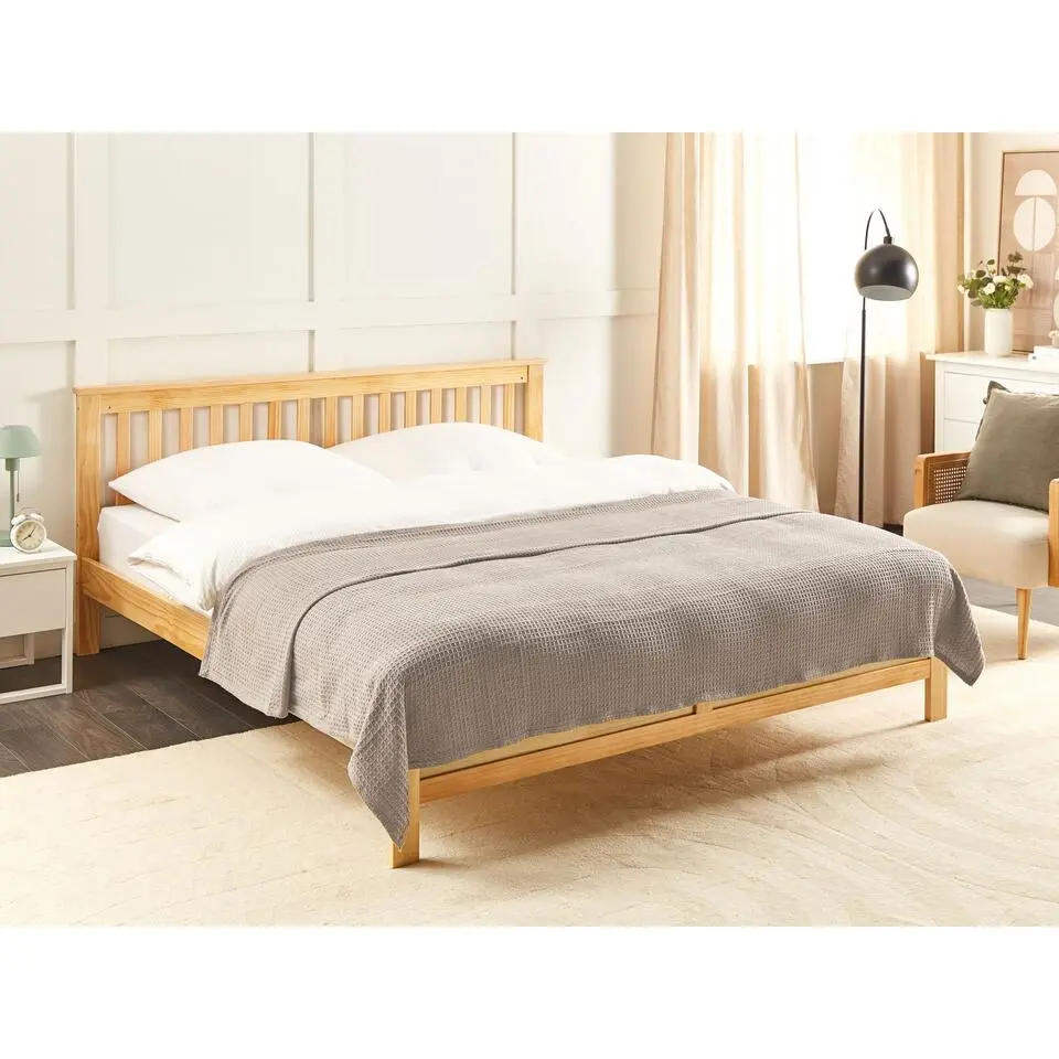 RAGALA - Sprei - Taupe - 220 x 200 cm - Katoen