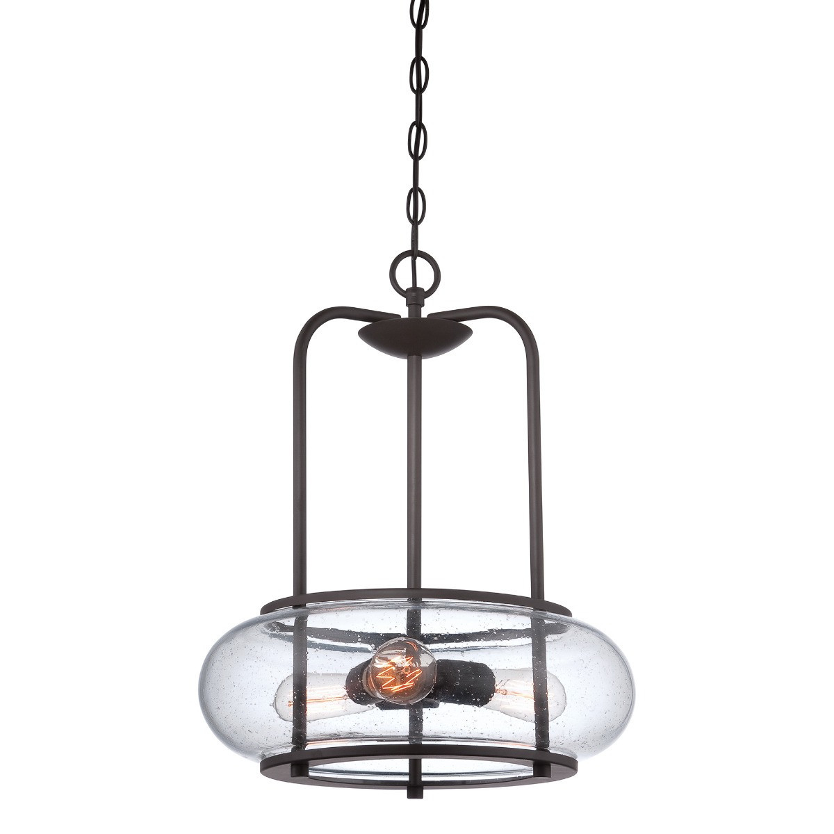 Lampa wisząca stary brąz Trilogy 3xE27x60W wym: 182,7x40,6x40,6 cm Quoizel