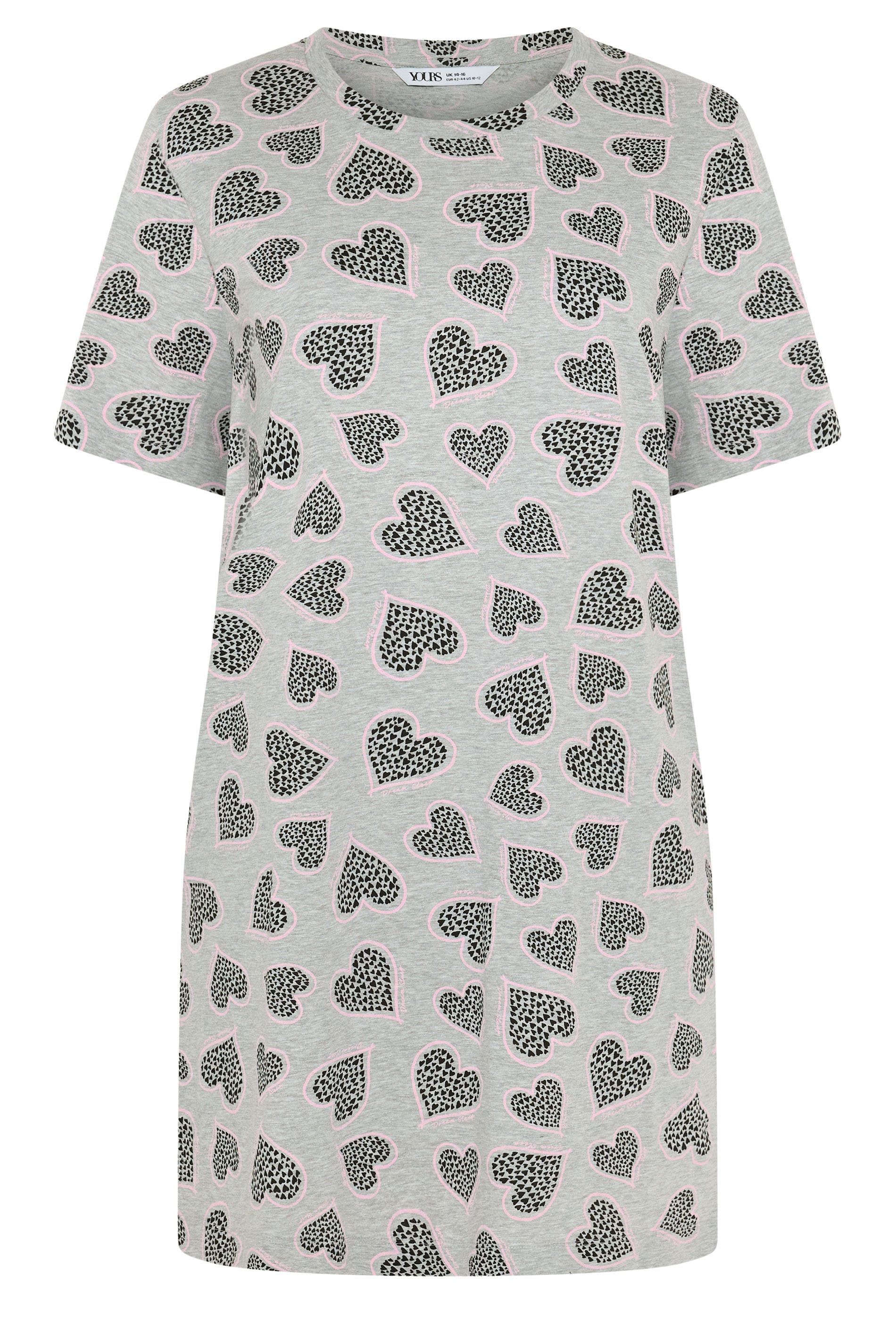 Yours Cluster Heart Print Nightdress