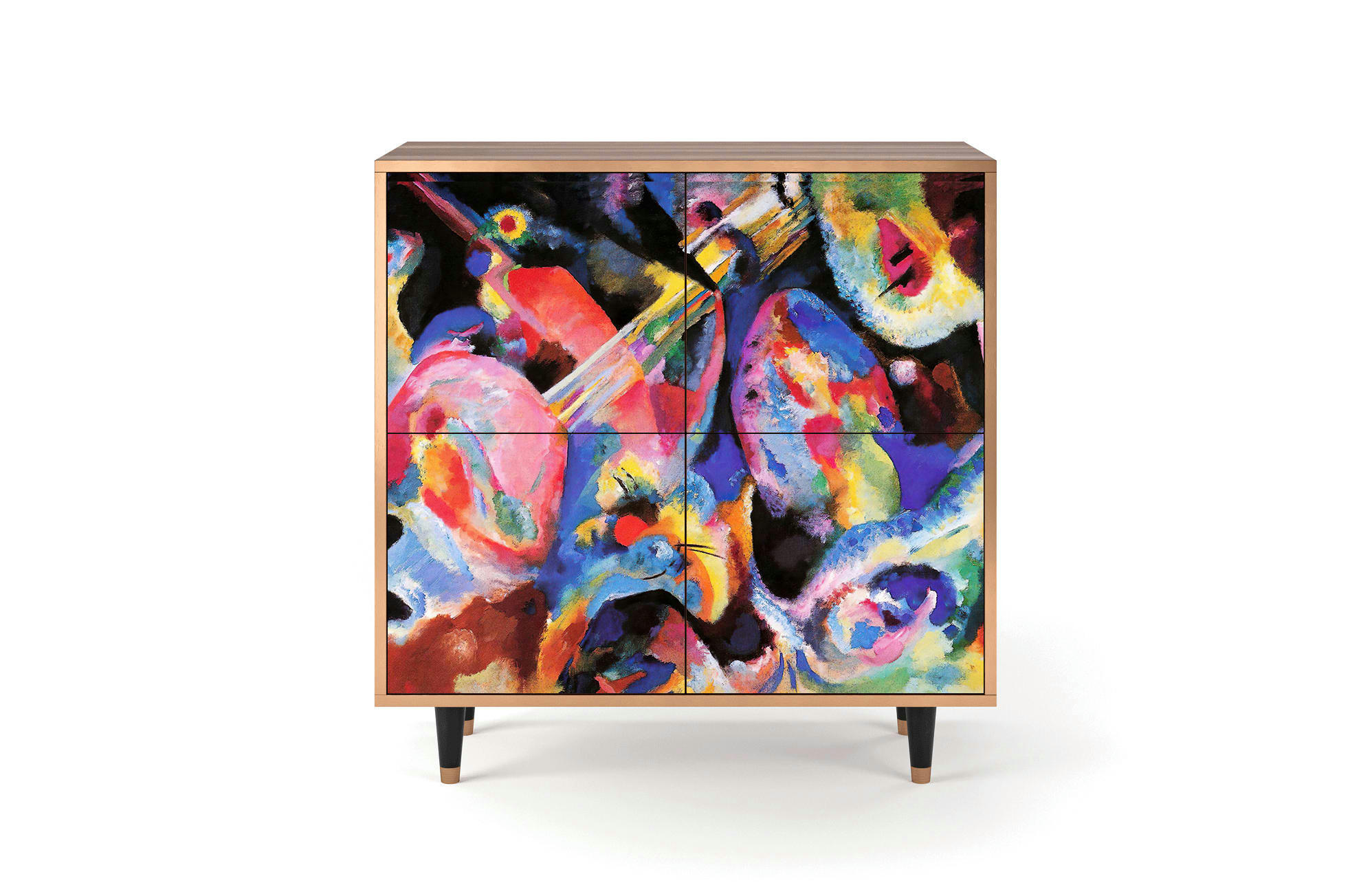 KANDINSKY - Buffet  multicolore 4 portes L 94 cm