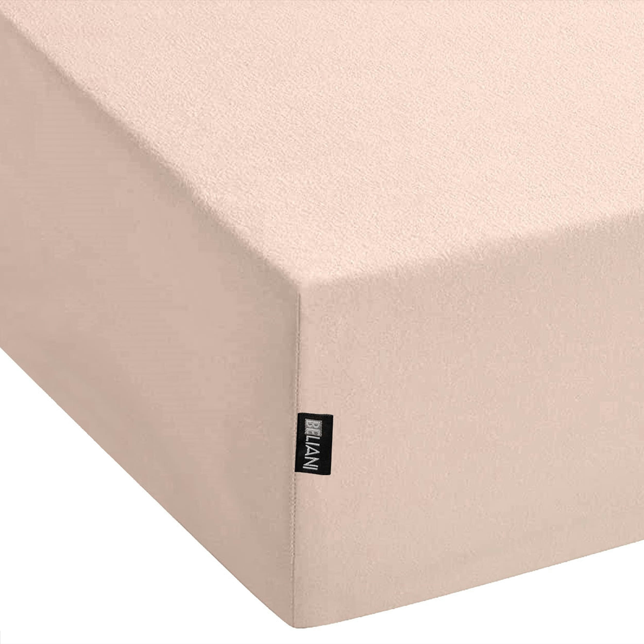HOFUF - Drap-housse en coton 160 x 200 cm beige