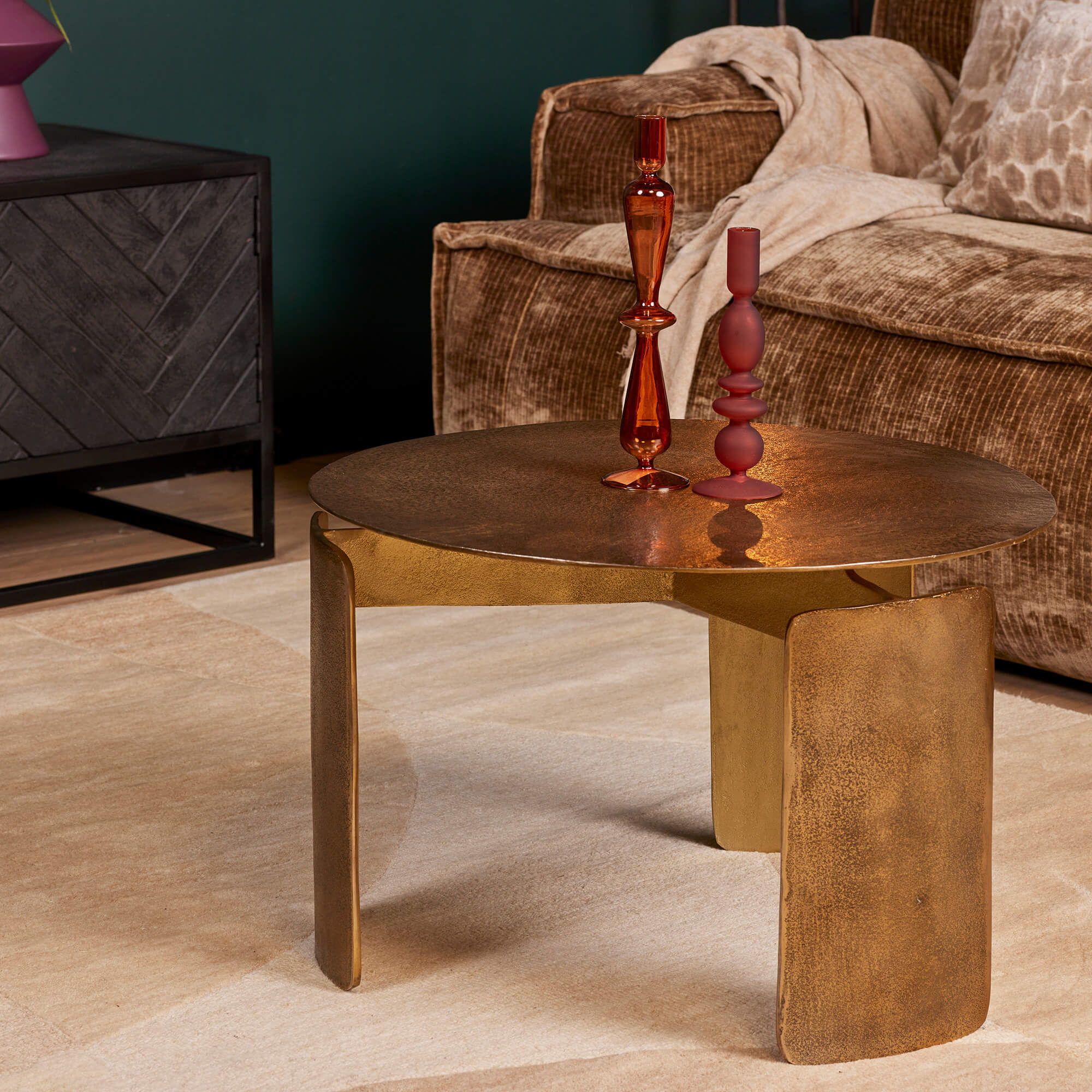 Starfurn salontafel Darwin - brons - 60x60x40cm