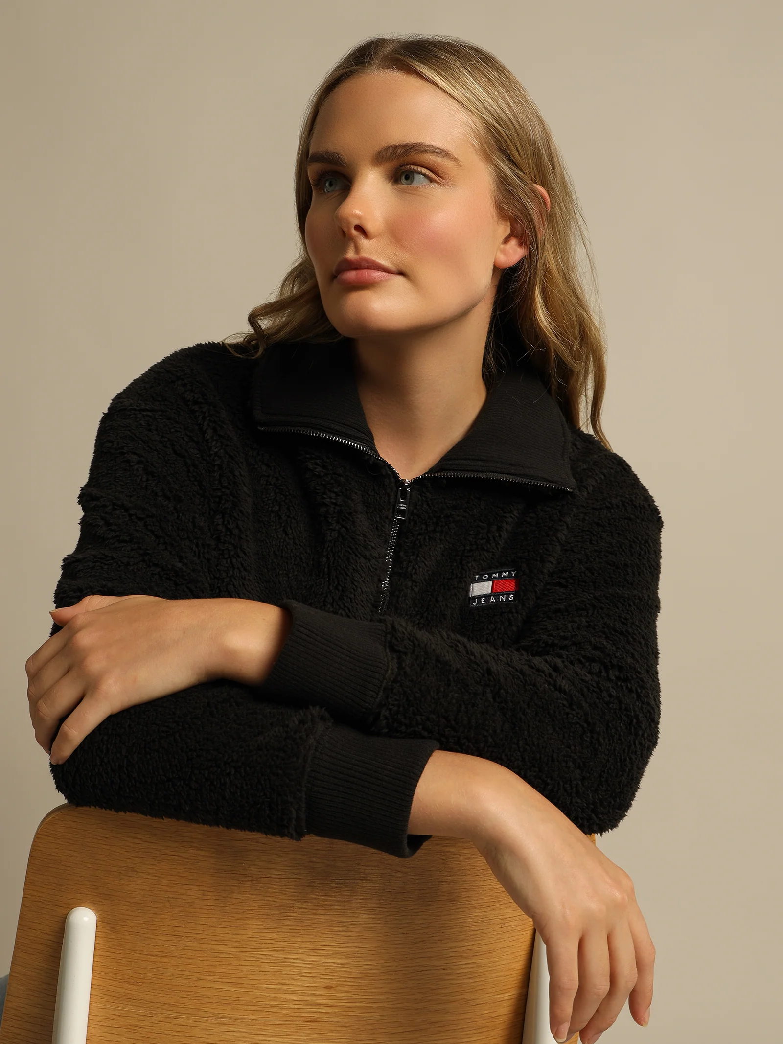 Boxy Plush Fleece Sweatshirt