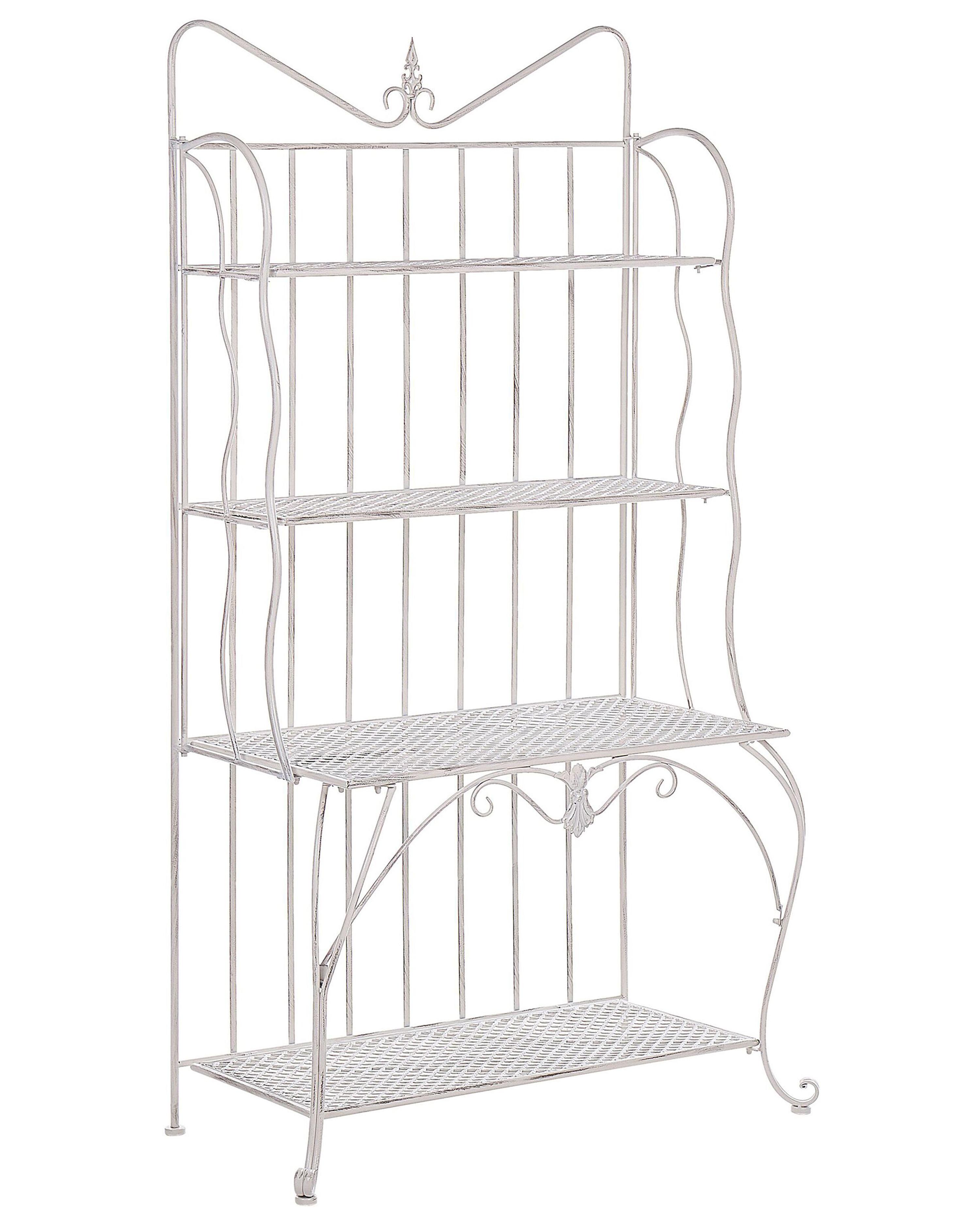 Shelving Unit PAVONA Metal 170 cm 94 cm Light Beige