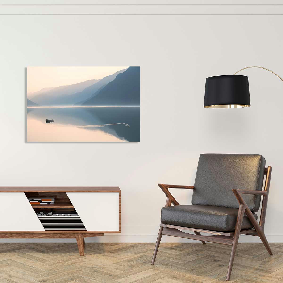 - Tableau crépuscule imprimé sur alu 120x80cm