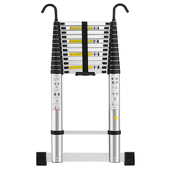 échelle Télescopique 5M en Aluminium Bricolage Pliable,Charge Maximale 150kg