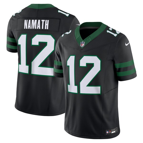 Joe Namath New York Jets Nike Alternate Vapor F.U.S.E. Limited Jersey  - Legacy Black/White