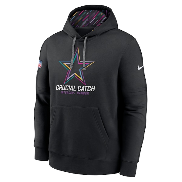 Dallas Cowboys Nike 2024 NFL Crucial Catch Club Pullover Hoodie - Black