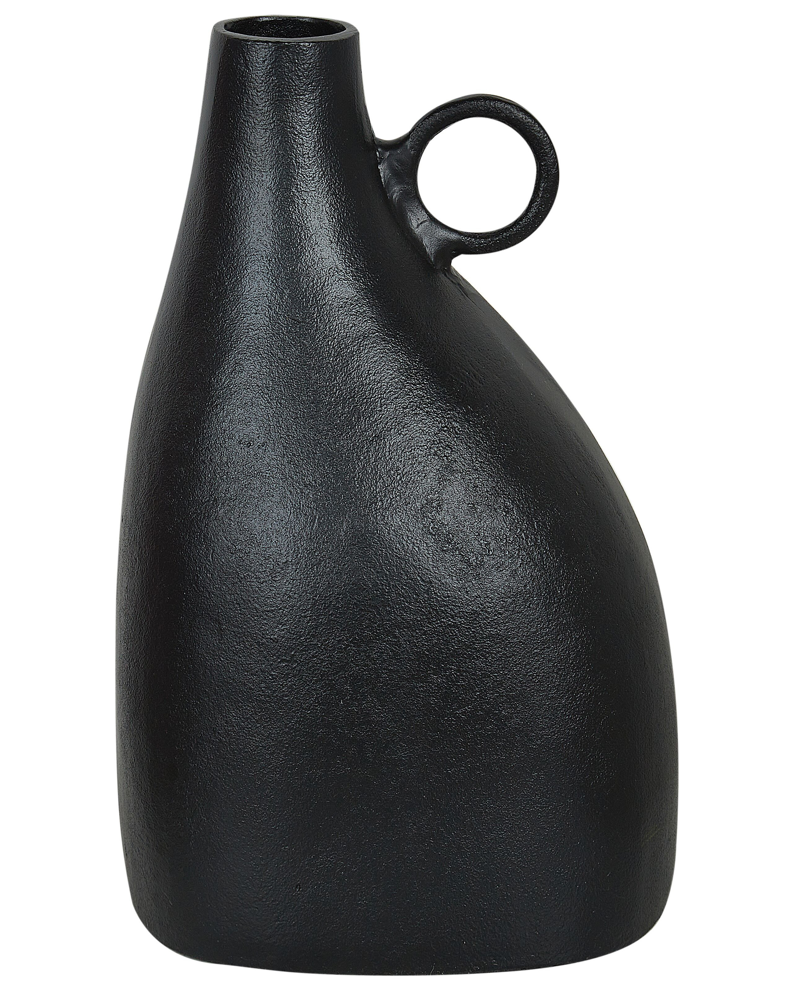Wazon dekoracyjny aluminium 36 cm czarny
