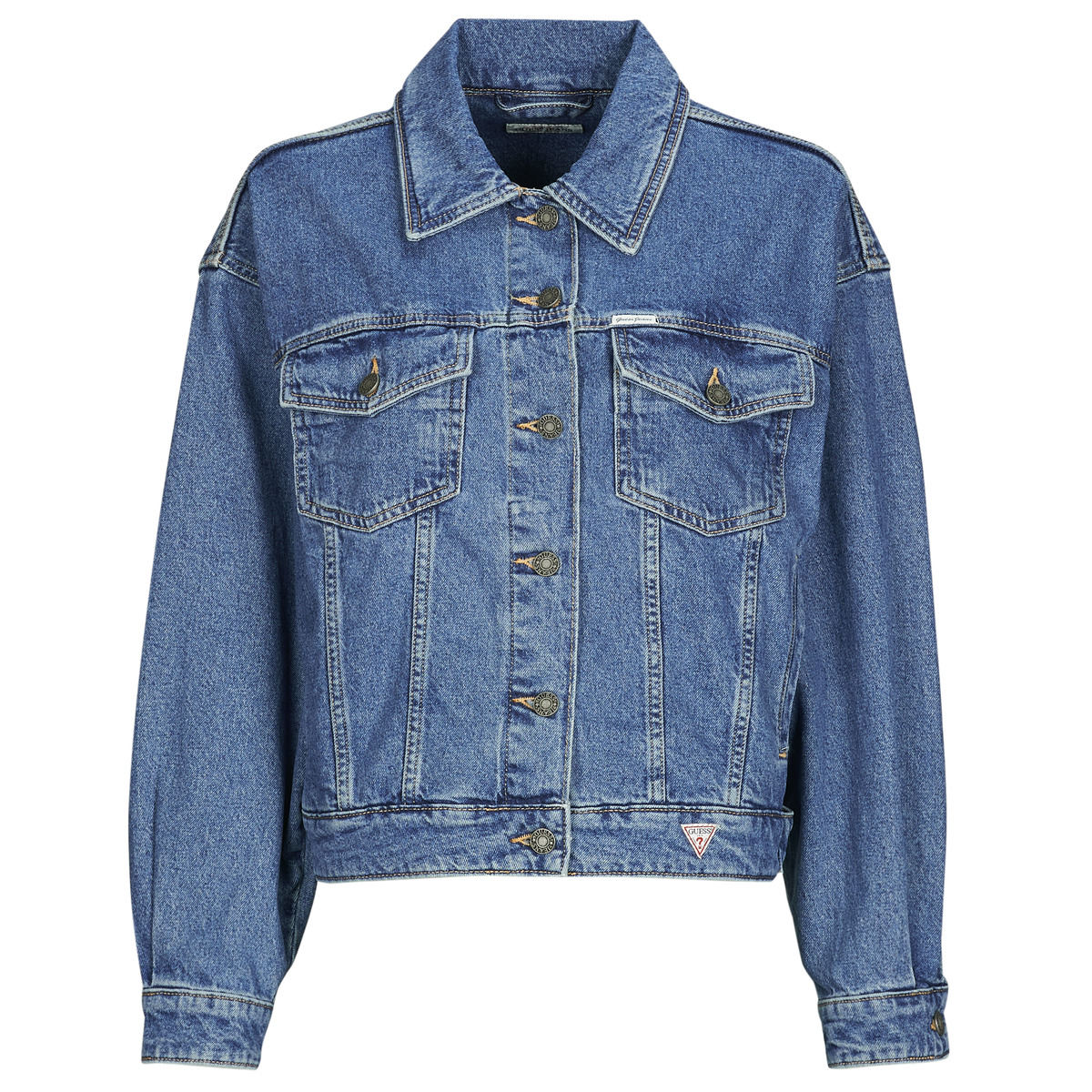 Guess - OVERSIZE TRUCKER JACKET - Jean