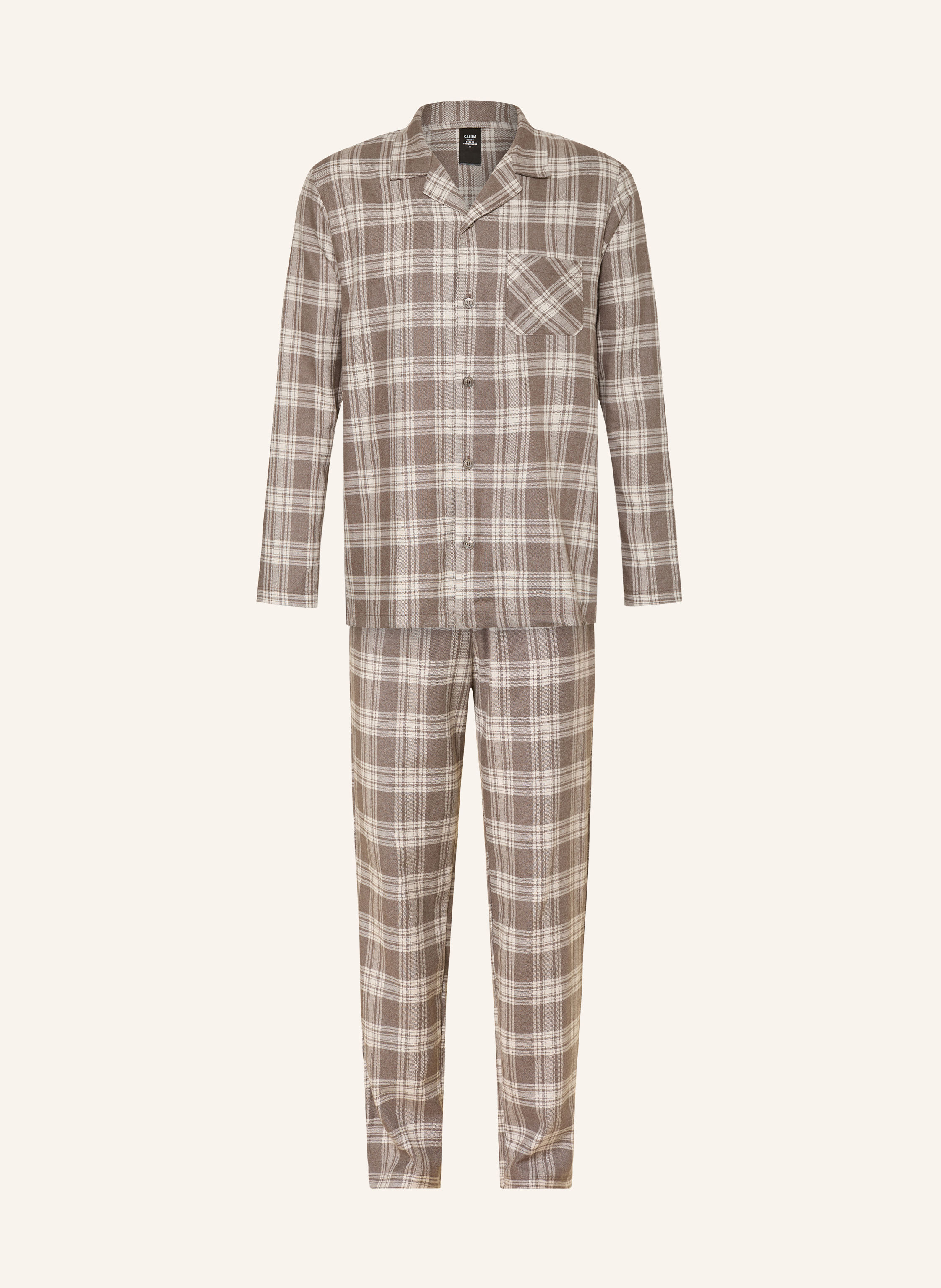 CALIDA Schlafanzug RELAX FLANNEL MOOD aus Flanell