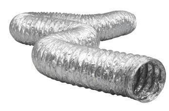 Dundas Jafine BTD420ZW ProFlex Heavy Duty Transition Dryer Vent Duct, Fire Resistant, 4-in x 20-ft