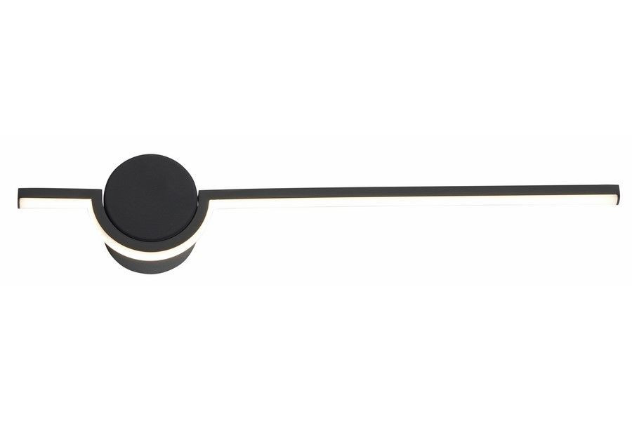 Kinkiet Alamiyaczarny LED 1x6W 480lm wym:6x51x9cm IP20 Reality