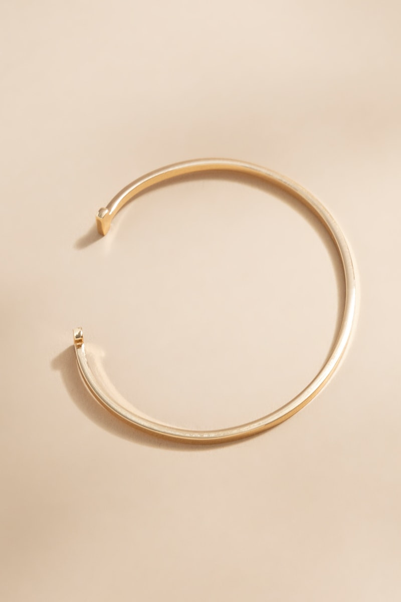 Monique Gold Wire Open Cuff Bracelet
