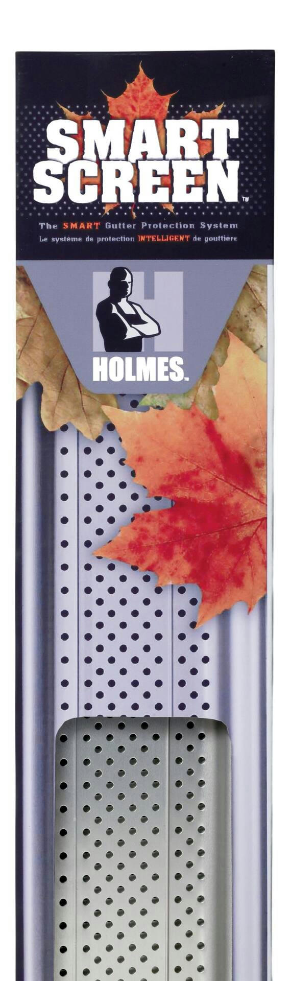 Holmes Smart Screen 20-ft Aluminum Gutter Guard, Metallic, 5-pk