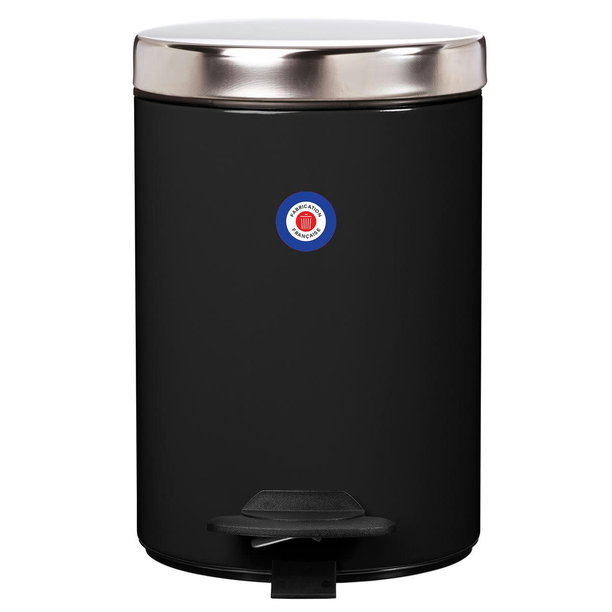 DUO - Poubelle 3L DUO en Métal Noir