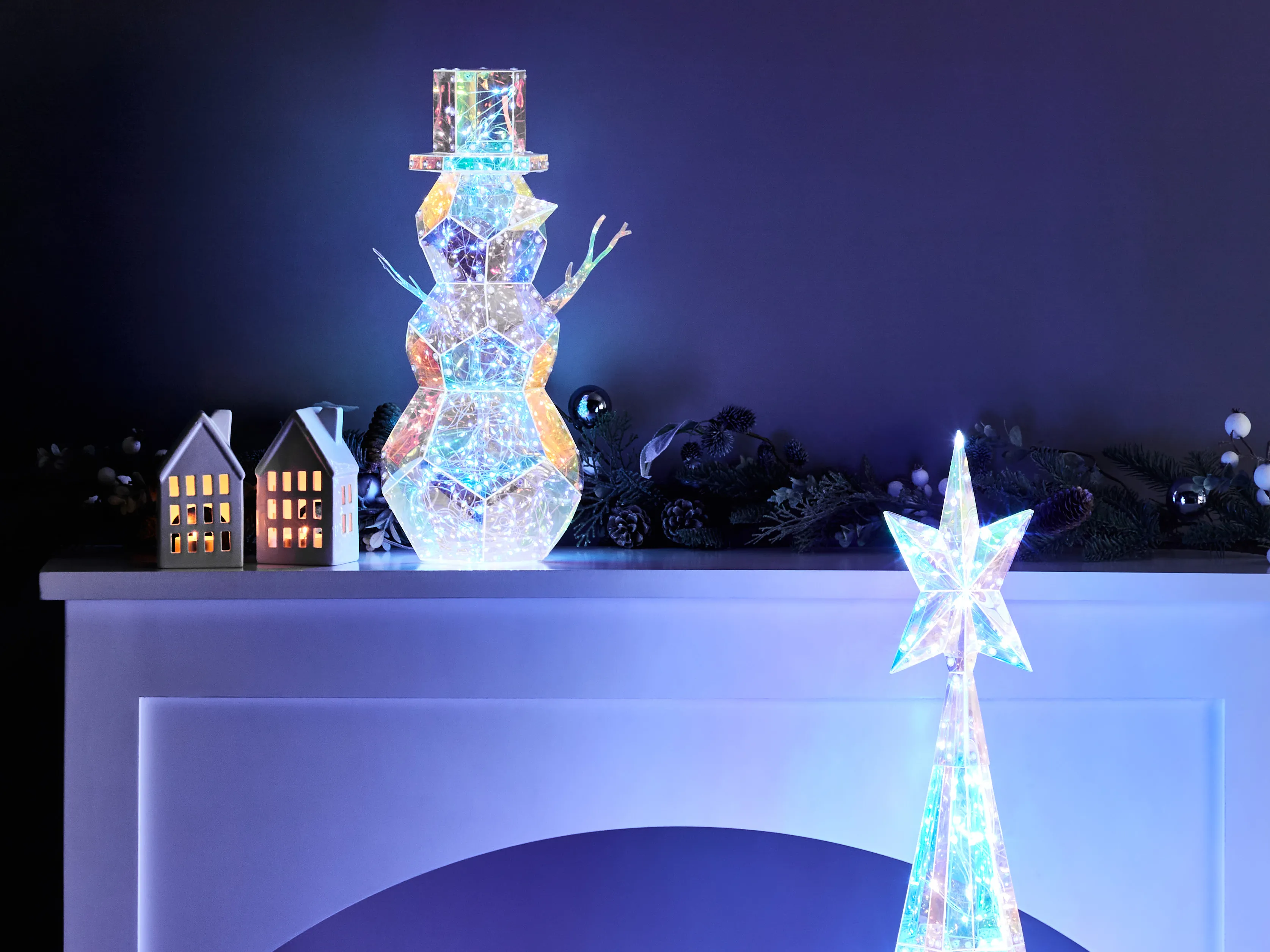 Christmas Decoration LED ARCTICA Snowman 43 cm Multicolour