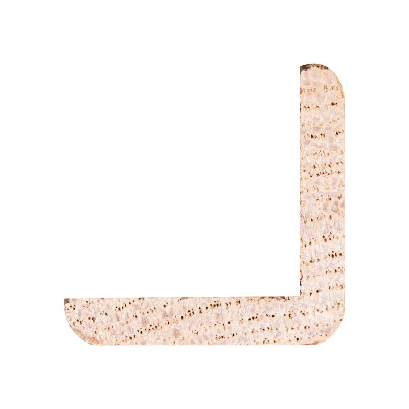 Cornière d'angle en chêne 240 x 2,8 x 2,8 cm