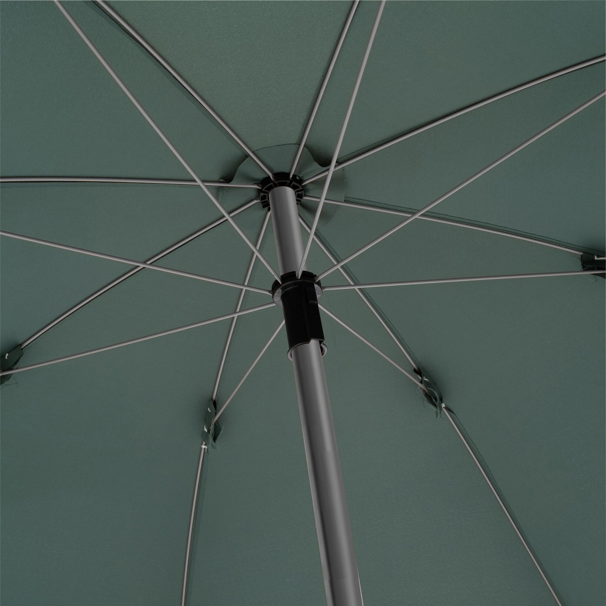 RICCIA - Parasol à franges D180cm - vert kaki