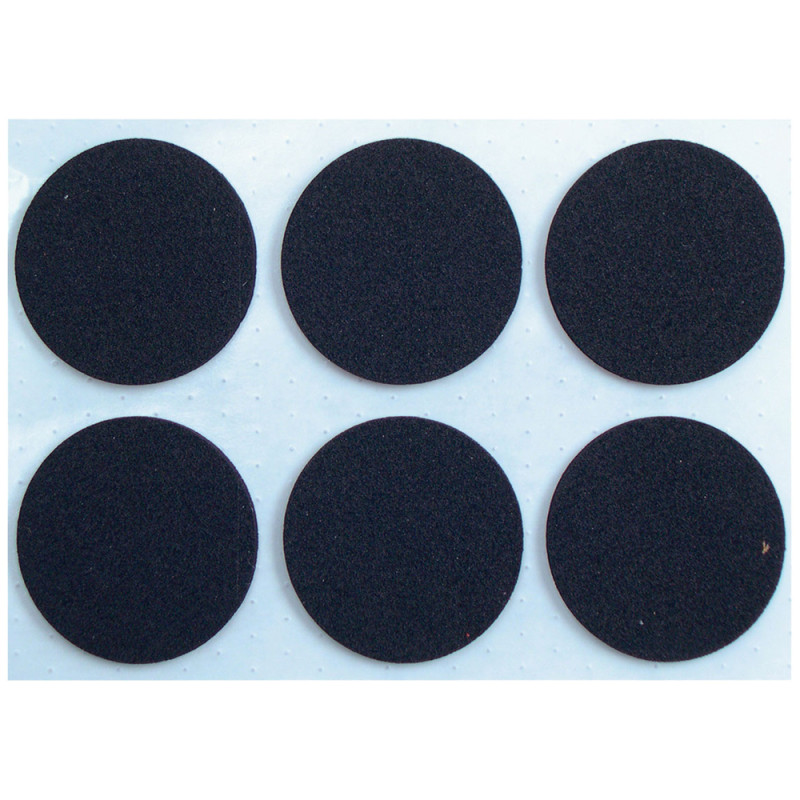 Patin antidérapant en caoutchouc Ø 22 mm 12 pièces TEKNI-PROTECT