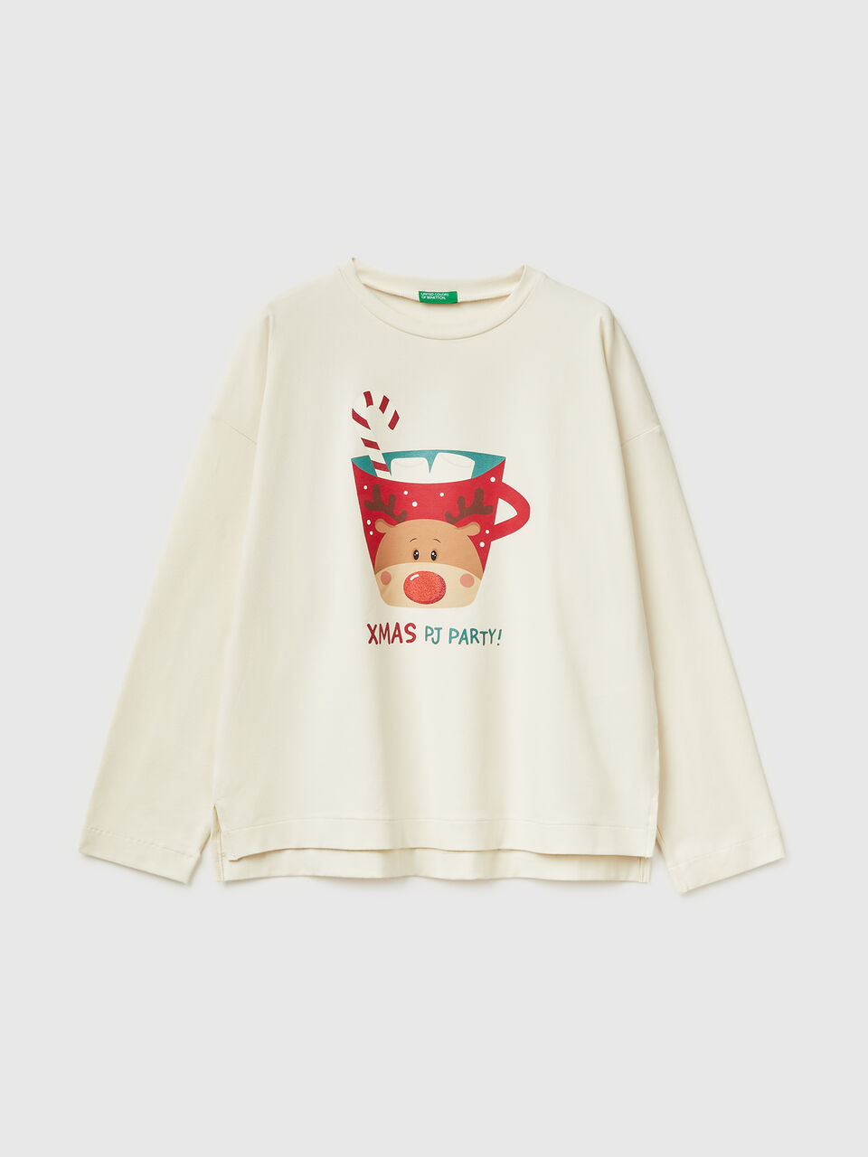 Christmas t-shirt with reindeer print