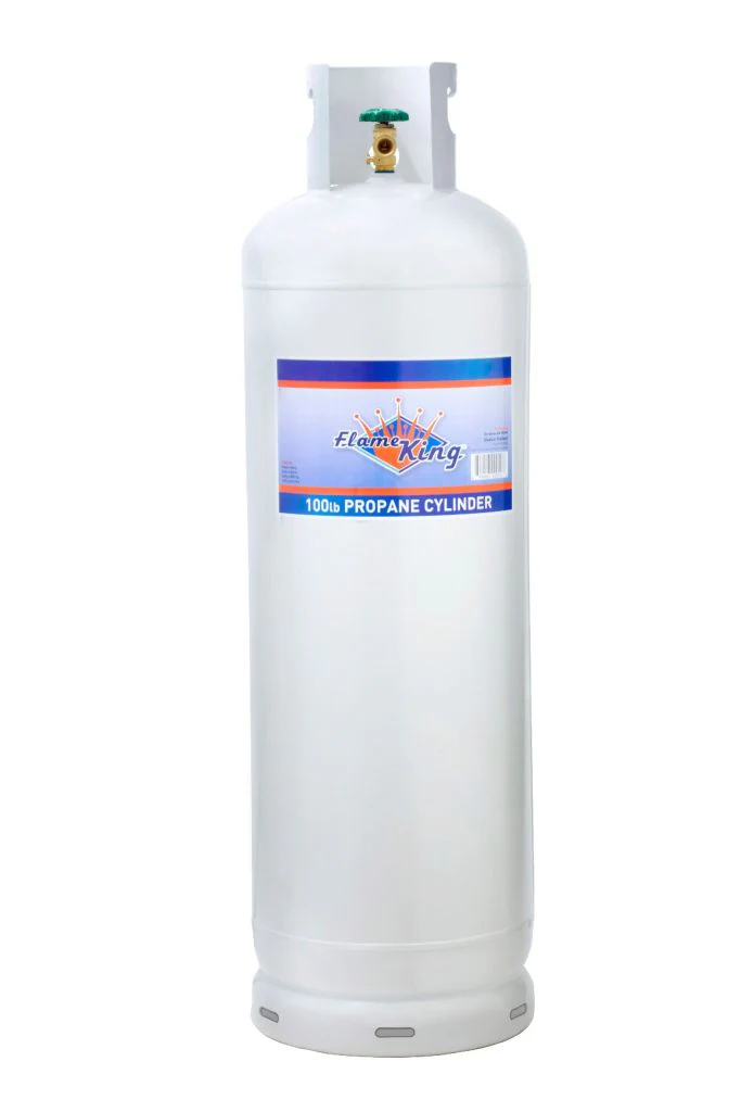 100 lb Steel Propane Cylinder with OPD Valve, DOT Approved, Rust-Resistant, for Grills  Heaters