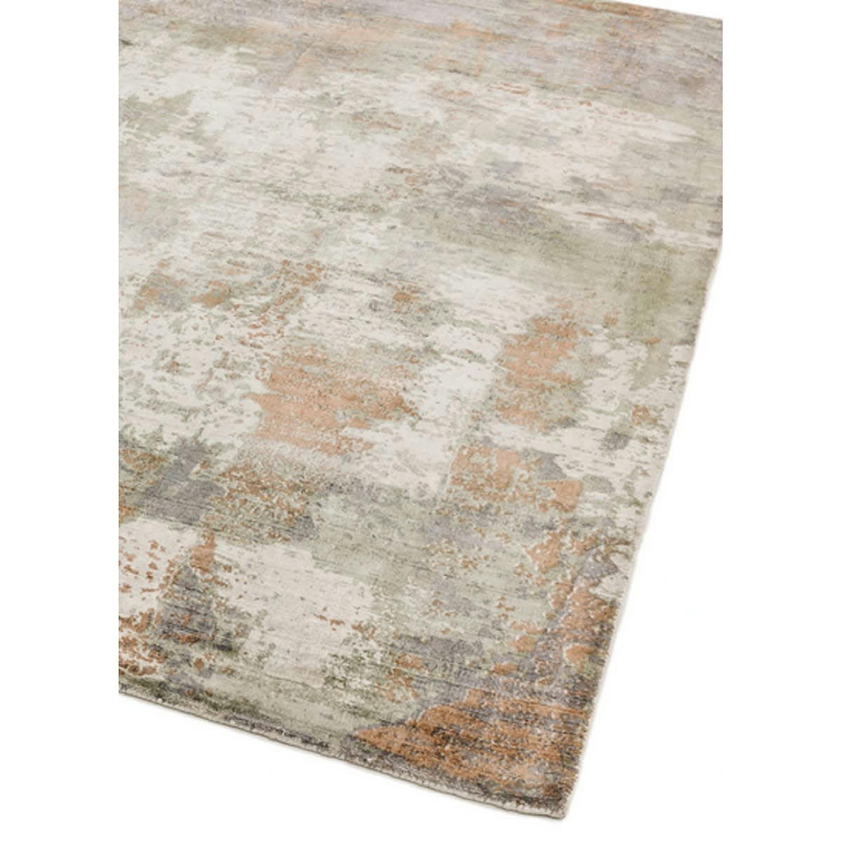 BYGAT - Tapis moderne fait main en Viscose Corail 120x170 cm