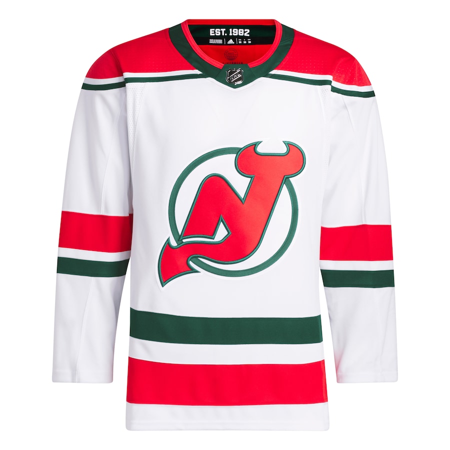 New Jersey Devils adidas 2022/23 Heritage - Primegreen Authentic Pro Jersey - White