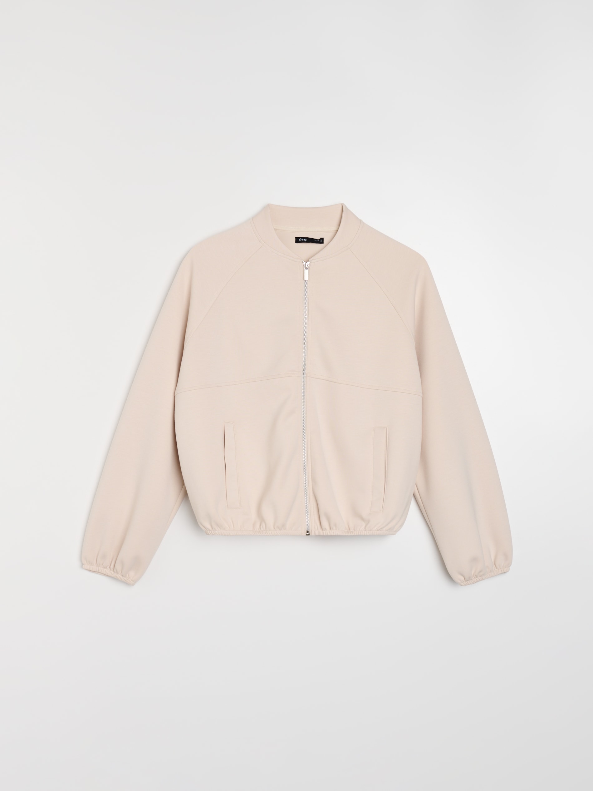 Bluza bomberka z domieszką wiskozy soft touch
