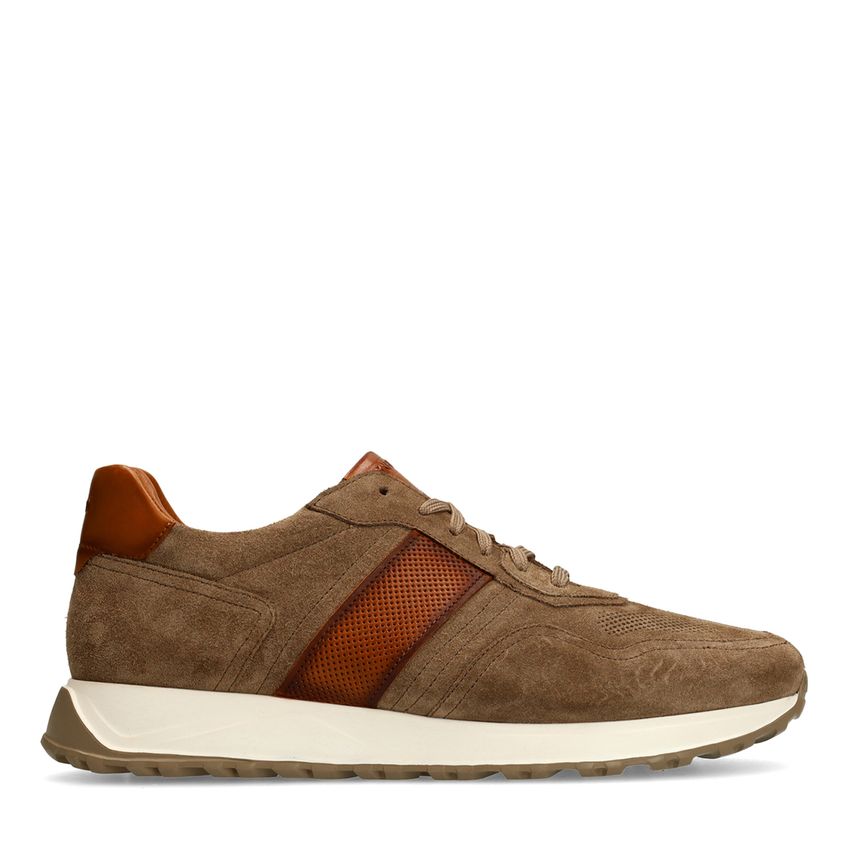 Manfield Taupe suède sneakers