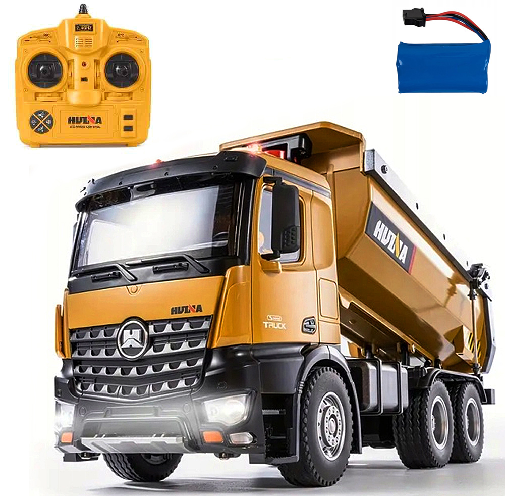 DUŻA WYWROTKA ZDALNIE STEROWANA AUTO RC 4x4 METAL MOCNA - ŁADOWNOŚĆ 21 KG !