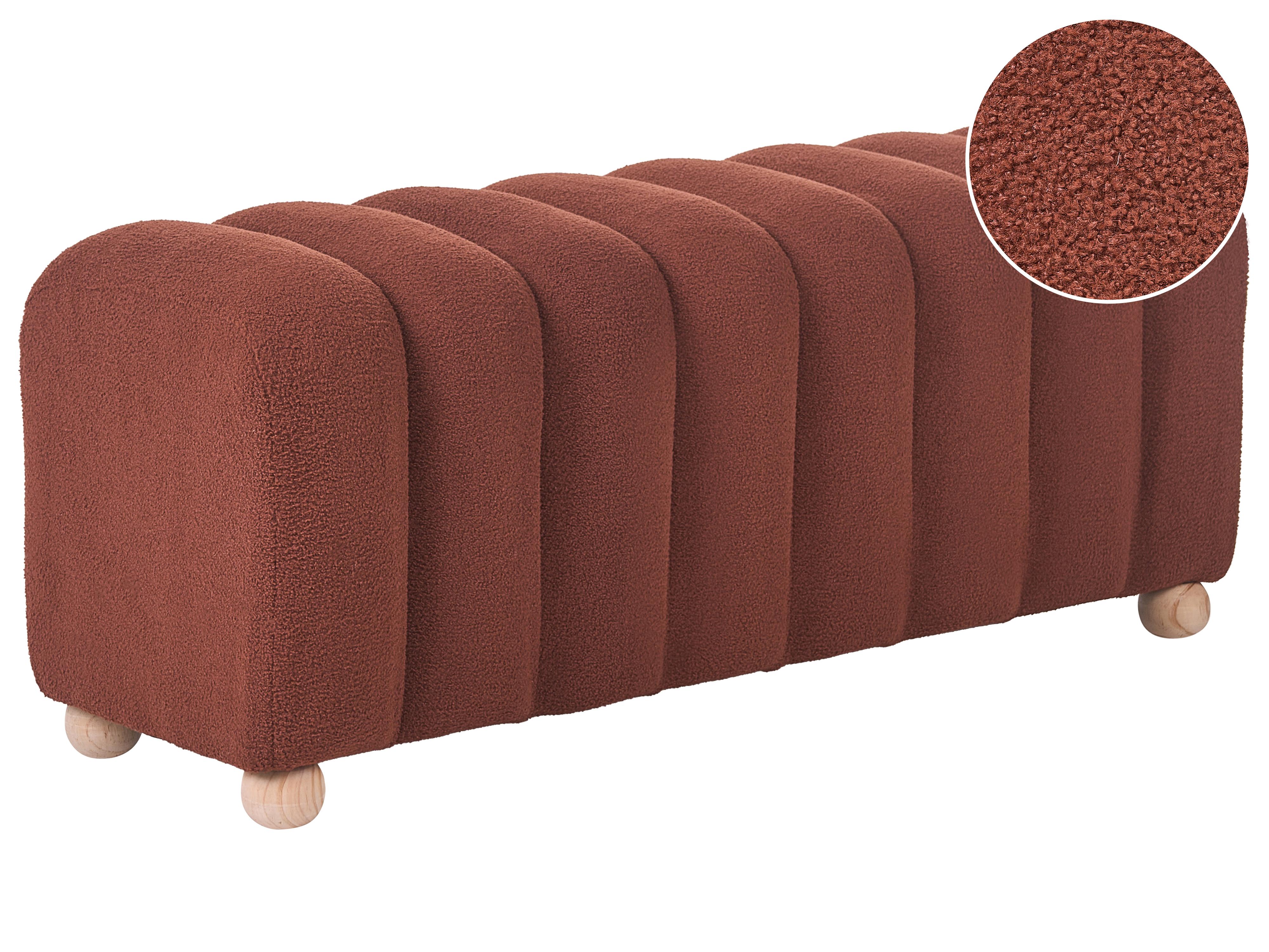Pouffe IDYLLWILD Boucle Golden Brown