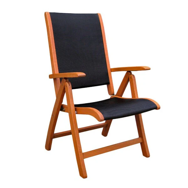 Royal Tahiti 5-position Folding Arm Chair (Set of 2)