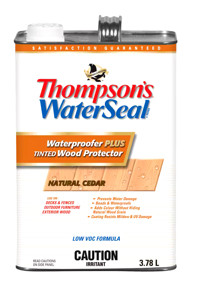 Thompson's® WaterSeal® Waterproofer Plus Exterior Tinted Wood Protector, 3.78-L/1-Gallon