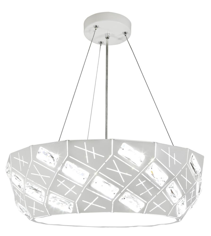 Lampa wisząca biała GLANCE 4xG9x40W wym: 125x36x36 cm Candellux