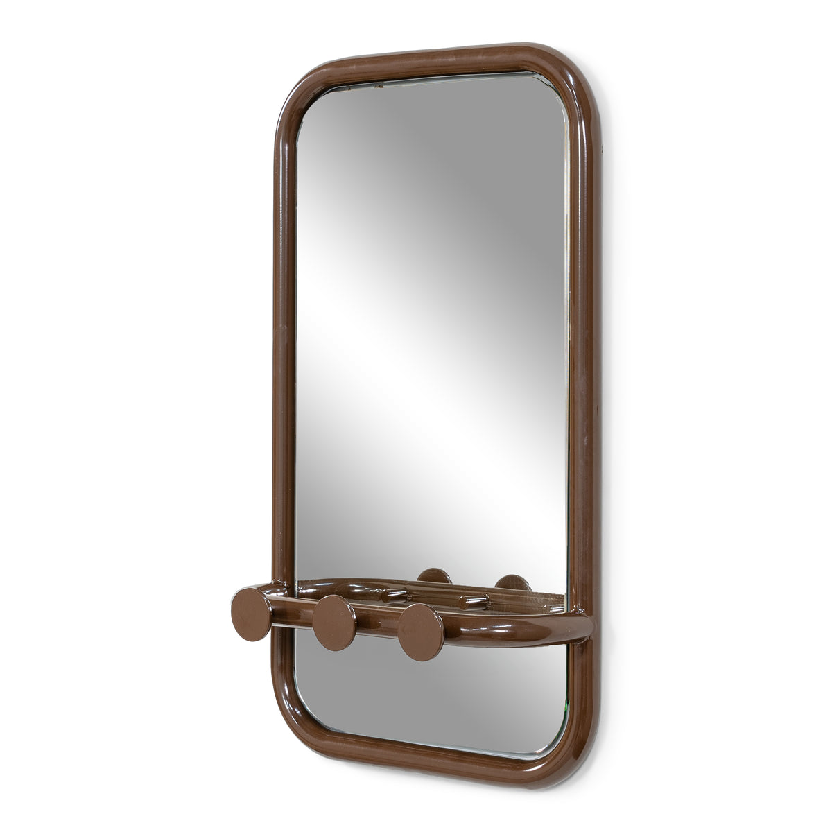 Spinder Design spiegel Retro Spiegel - Chocolate Brown - 3 haken