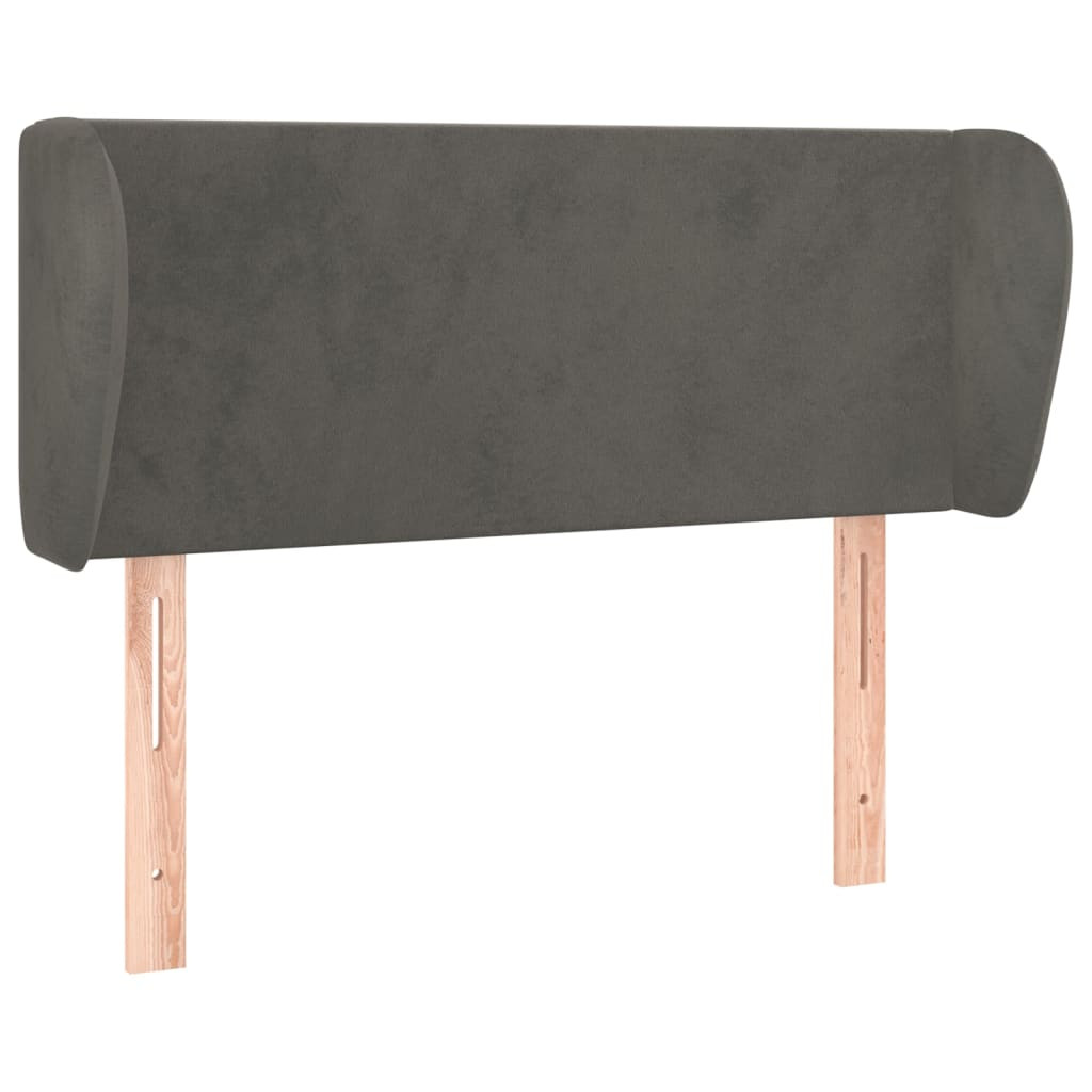 Wezgłowie Szary 83 x 23 x 78/88 cm Aksamit vidaXL