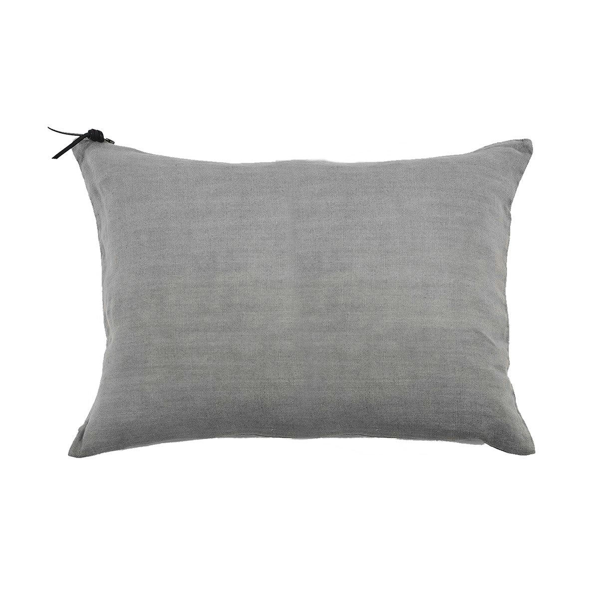 L'ESSENTIEL - L'ESSENTIEL - Coussin Lin pur lavé  Gris 40x60